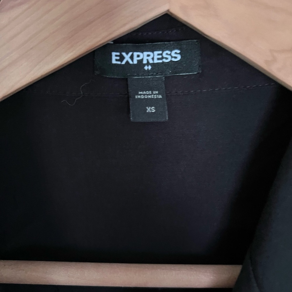 Express button down bodysuit workwear